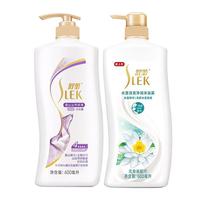 SLEK 舒蕾 洗护套装 (水莲清爽净润沐浴露600ml+蚕丝丝质顺滑去屑洗发露600ml)