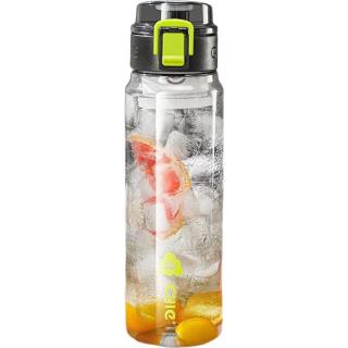 cille 希乐 大容量塑料杯tritan材质男女户外水杯带滤网墨黑680ml 墨黑680ml