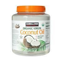 科克兰 柯克兰Kirkland天然有机冷榨初榨椰子油2.48L/罐食用护发