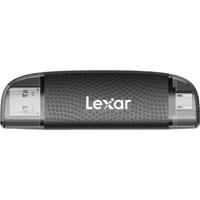 雷克沙(Lexar)tf卡 4K运动相机无人机内存卡gopro手机存储卡MicroSD卡fly系列 2合1双接口RW310X读卡器【速度205MB】 TF卡