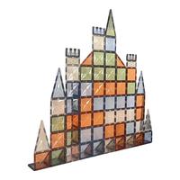 Onshine轨道磁力片管道拼图彩窗钻面男强磁强力儿童益智玩具积木 100片进阶-大自然护眼色系