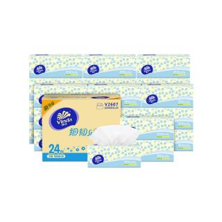 PLUS会员：维达 细韧系列 抽纸 3层100抽24包(180*127mm)