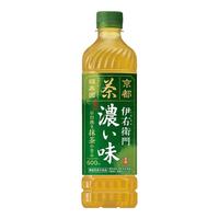 三得利（suntory）日本饮料伊右卫门浓味浓郁绿茶混合茶600ml原味绿茶 浓味绿茶【600ml*12瓶】
