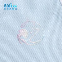 361°童装女针织连衣裙年夏季中大童 遥望蓝 130