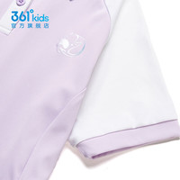 361°童装女针织连衣裙年夏季中大童 吉利紫 130