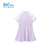 361°童装女针织连衣裙年夏季中大童 吉利紫 150