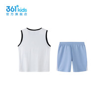 361°童装男童篮球套装年夏季中大童套装 本白 175 cm