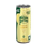 巴黎水（Perrier）柠檬味气泡水250ml*10罐 法国 无糖天然果香矿泉水