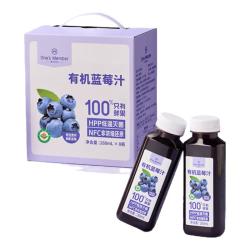 1号会员店 有机蓝莓汁NFC无添加纯果汁260ml*8瓶