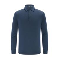 EMZ  【可机洗】羊毛衫早春男士毛衫精纺商务休闲翻领打底衫 水灰 XL 180/96A 180/96A/XL