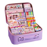 欣格手帐套装奶油胶咕卡礼盒全套手账本过家家玩具282件新年