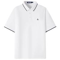Navigare意大利小帆船男士POLO衫25春夏季接触凉感体恤衫舒适亲肤上衣男 冰川白 L