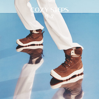 COZY STEPS可至冬季茸至系列休闲加绒户外保暖女式厚底雪地靴8077 35