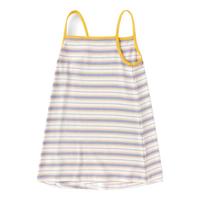巴拉巴拉儿童裙子2024夏装女童连衣裙撞色条纹吊带裙时尚印花208224111016 白紫色调00417 130cm