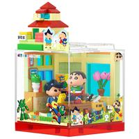 AREAX X砖区 蜡笔小新快乐基地BOX系列 AB0150 动感玩具屋