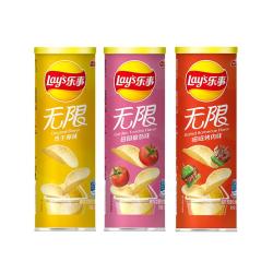 乐事 无限罐装薯片 312g 104g*3（黄瓜+原味+青柠）