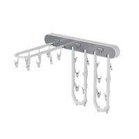 加度 折叠晾衣架壁挂多夹子晒袜子家用阳台防风凉内衣内裤袜夹