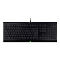 RAZER 雷蛇 萨诺狼蛛标准版 104键 有线薄膜键盘 黑色 无光