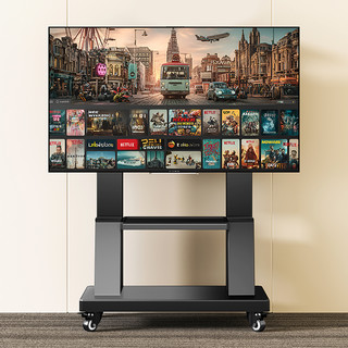 电视机移动支架落地式推车一体机适用于索尼雷鸟立式通用带轮架子