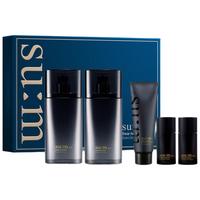 su:m37° 苏秘37° 男士日臻精英护肤礼盒装 (爽肤水130ml+25ml+乳液110ml+25ml+泡沫洁面膏40ml+精华啫喱5ml)