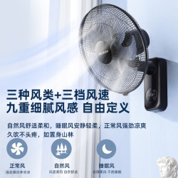 美菱 壁扇电风扇挂扇家用挂墙壁挂式小型餐厅工业商用厨房挂壁墙扇