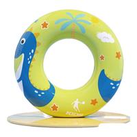乔丹（QIAODAN）KIDS充气泳圈大浮力亲子静音不漏气博客卡通学习游泳用品 草绿色 直径55CM【加厚泳圈】