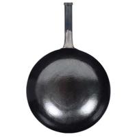 阎铁匠章丘炒锅铁锅 老式黑锅锤印款 无涂层圆底炒菜锅物理不粘锅已开锅 黑锅锤印款锅把一体32CM 32cm