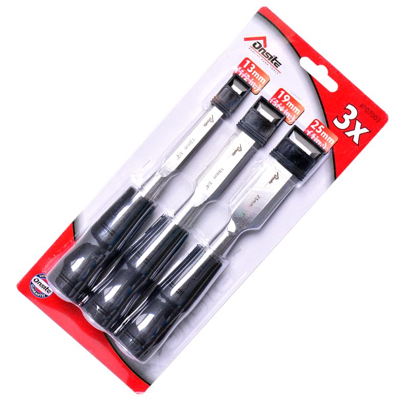TACTIX 拓为 ONSITE系列 707003 木工凿组套 3件套
