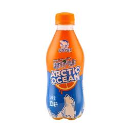 北冰洋 桔汁汽水经典国货果汁碳酸饮料气泡汽水便携瓶300ml*24/整箱装pet