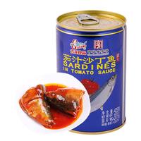 古龍 古龙 茄汁沙丁鱼罐头425g*3罐 即食海鲜罐头熟制拌饭浇头酱中华
