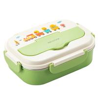 美厨（maxcook）316L不锈钢饭盒微波炉饭盒3格保温饭盒配餐具900ml绿MCFT9332 316L不锈钢3格配餐具绿  900ml