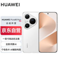 华为 HUAWEI Pura 80 Pro+ 16GB+1TB 釉白一英寸高动态主摄 个性色卡AI辅助构图 华为鸿蒙智能手机