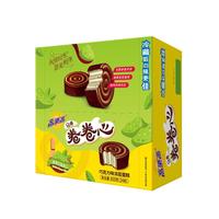 高乐高卷卷心抹茶口味夹心巧克力涂层蛋糕600g24枚 瑞士卷早餐下午茶 抹茶味 600g