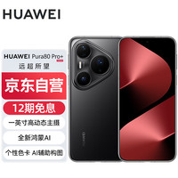 华为 HUAWEI Pura 80 Pro+ 16GB+1TB 釉黑一英寸高动态主摄 个性色卡AI辅助构图 华为鸿蒙智能手机