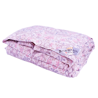 西川可水洗可机洗羽绒被白鸭绒夏凉被单双人薄款空调被子被芯 粉红色 150*210cm（250g）