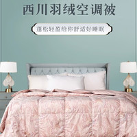西川可水洗可机洗羽绒被夏凉被单双人薄款空调被子被芯  （400g）