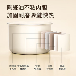  Joyoung/九阳 陶瓷油不粘内胆 电饭锅  高颜值心情煲 1.2L