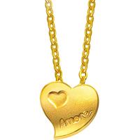 Chow Sang Sang 周生生 78039N Amore心心相印足金项链 42cm 4.26g