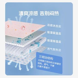 600D冰丝母婴A类印花加密冰丝席高密织可水洗透气凉席