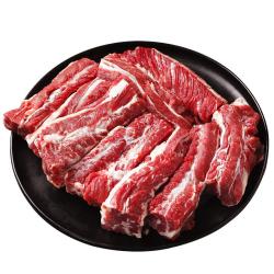 往来白丁 原切 牛肋条肉  内蒙牛肋条1kg 简装 1kg