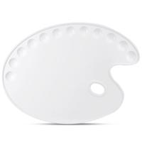 deli 得力 68300 颜料调色盘 大号款 白色 12孔