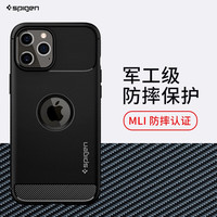 Spigen适用于 苹果iPhone12手机壳硅胶套 保护套全包防摔壳 苹果12 Mini5.4【碳纤维纹黑色】
