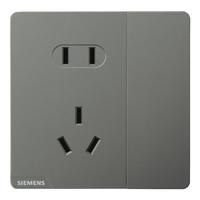 SIEMENS 西门子 皓彩系列 5UB2624-3NC01 一开五孔插座 深灰银