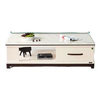 QuanU 全友 120709 简约岩板茶几 爵士白