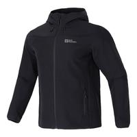 Jack Wolfskin狼爪夹克男春夏户外运动休闲防风保暖软壳外套5303664 664-6000/黑色/拍大一码 L 180/100A