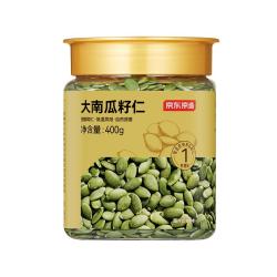 京东京造 大颗粒 南瓜籽仁  原味南瓜子仁400g 罐装 400g