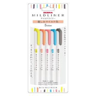 斑马牌 mildliner系列 WKT7 双头荧光笔 亲和5色