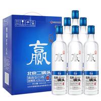 华都 北京二锅头 一起赢 43%vol 清香型白酒 500ml*6瓶 整箱装