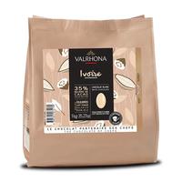 法芙娜（VALRHONA）法国白巧克力伊芙瓦35%纯可可脂家庭烘焙蛋糕1kg