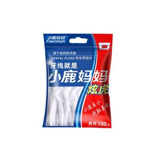 Fawnmum 小鹿妈妈 炫虎仿生学牙线棒袋装 100支*2